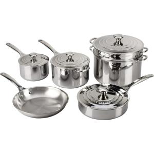imageLe Creuset TriPly Stainless Steel 10 pc Cookware Set10 pc