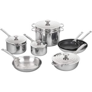 imageLe Creuset TriPly Stainless Steel 10 pc Cookware Set12 pc