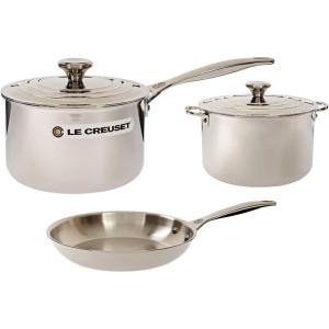 imageLe Creuset TriPly Stainless Steel 10 pc Cookware Set5 pc