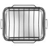 imageLe Creuset Stainless Steel Roasting Pan with Nonstick Rack 1625quot x 1325quot LargeLarge