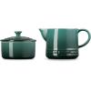 imageLe Creuset Stoneware Signature Sea Salt Cream ampamp Sugar Set Cream 300 ml Sugar 8ozArtichaut
