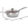 imageLe Creuset TriPly Stainless Steel 2 Quart Saucier PanNonstick