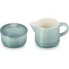 imageLe Creuset Stoneware Signature Sea Salt Cream ampamp Sugar Set Cream 300 ml Sugar 8ozSea Salt