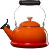 imageLe Creuset Enamel On Steel Whistling Tea Kettle with Metal Finishes 17 qt FlameFlame