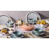 imageLe Creuset Stoneware Dinnerware Set 16 pc OysterCaribbean