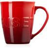 imageLe Creuset Stoneware ExtraLarge Logo Coffee Mug 20oz Chiffon PinkCerise