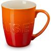 imageLe Creuset Stoneware ExtraLarge Logo Coffee Mug 20oz Chiffon PinkFlame
