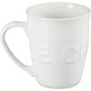 imageLe Creuset Stoneware ExtraLarge Logo Coffee Mug 20oz Chiffon PinkWhite