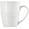 imageLe Creuset Stoneware ExtraLarge Logo Coffee Mug 20oz Chiffon PinkWhite