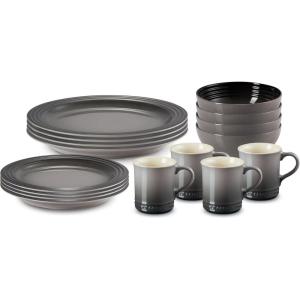 imageLe Creuset Stoneware Dinnerware Set 16 pc OysterOyster