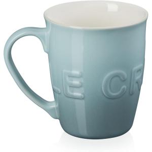 imageLe Creuset Stoneware ExtraLarge Logo Coffee Mug 20oz Chiffon PinkSea Salt