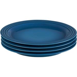 imageLe Creuset Stoneware Set of 4 Dinner Plates 105quot each MarseilleMarseille