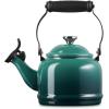 imageLe Creuset Enamel On Steel Demi Tea Kettle with Metal Finishes 125 qt CaribbeanArtichaut