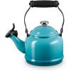 imageLe Creuset Enamel On Steel Demi Tea Kettle with Metal Finishes 125 qt CaribbeanCaribbean