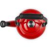 imageLe Creuset Enamel On Steel Demi Tea Kettle with Metal Finishes 125 qt CaribbeanCerise