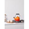 imageLe Creuset Enamel On Steel Demi Tea Kettle with Metal Finishes 125 qt CaribbeanFlame