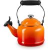 imageLe Creuset Enamel On Steel Demi Tea Kettle with Metal Finishes 125 qt CaribbeanFlame