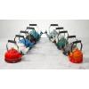 imageLe Creuset Enamel On Steel Demi Tea Kettle with Metal Finishes 125 qt CaribbeanLicorice