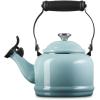 imageLe Creuset Enamel On Steel Demi Tea Kettle with Metal Finishes 125 qt CaribbeanSea Salt