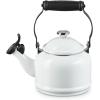 imageLe Creuset Enamel On Steel Demi Tea Kettle with Metal Finishes 125 qt CaribbeanWhite