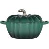imageLe Creuset Enameled Cast Iron Figural Pumpkin Cocotte 4 qt Artichaut