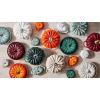 imageLe Creuset Enameled Cast Iron Figural Pumpkin Cocotte 4 qt Artichaut