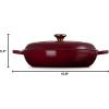imageLe Creuset Enameled Cast Iron Signature Braiser 5 qt  CaribbeanRhone