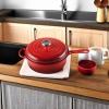 imageLe Creuset Enameled Cast Iron Signature Cassadou 375 qt CaribbeanCerise