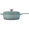 imageLe Creuset Enameled Cast Iron Signature Cassadou 375 qt CaribbeanSea Salt