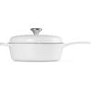 imageLe Creuset Enameled Cast Iron Signature Cassadou 375 qt CaribbeanWhite