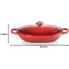 imageLe Creuset Enameled Cast Iron Signature Oval Casserole 375 qt CeriseCerise