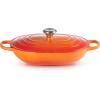 imageLe Creuset Enameled Cast Iron Signature Oval Casserole 375 qt CeriseFlame