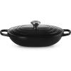imageLe Creuset Enameled Cast Iron Signature Oval Casserole 375 qt CeriseLicorice