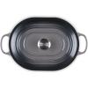 imageLe Creuset Enameled Cast Iron Signature Oval Casserole 375 qt CeriseOyster