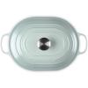 imageLe Creuset Enameled Cast Iron Signature Oval Casserole 375 qt CeriseSea Salt