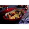 imageLe Creuset Enameled Cast Iron Signature Oval Casserole 375 qt CeriseSea Salt