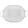 imageLe Creuset Enameled Cast Iron Signature Oval Casserole 375 qt CeriseWhite