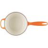 imageLe Creuset Enameled Cast Iron Signature Oval Dutch Oven 675 qt Flamme Doree with Crucible Knob23 Quarts