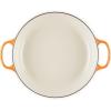 imageLe Creuset Enameled Cast Iron Signature Oval Dutch Oven 675 qt Flamme Doree with Crucible Knob5 qt