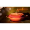 imageLe Creuset Enameled Cast Iron Signature Oval Dutch Oven 675 qt Flamme Doree with Crucible Knob5 qt