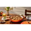 imageLe Creuset Enameled Cast Iron Signature Oval Dutch Oven 675 qt Flamme Doree with Crucible Knob5 qt