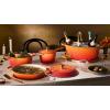 imageLe Creuset Enameled Cast Iron Signature Oval Dutch Oven 675 qt Flamme Doree with Crucible Knob675 qt