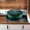 imageLe Creuset Enameled Cast Iron Signature Oval Dutch Oven 675 qt OysterArtichaut