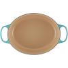 imageLe Creuset Enameled Cast Iron Signature Oval Dutch Oven 675 qt OysterCaribbean