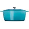 imageLe Creuset Enameled Cast Iron Signature Oval Dutch Oven 675 qt OysterCaribbean