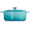 imageLe Creuset Enameled Cast Iron Signature Oval Dutch Oven 675 qt OysterCaribbean