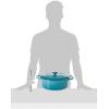 imageLe Creuset Enameled Cast Iron Signature Oval Dutch Oven 675 qt OysterCaribbean