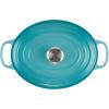 imageLe Creuset Enameled Cast Iron Signature Oval Dutch Oven 675 qt OysterCaribbean