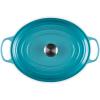 imageLe Creuset Enameled Cast Iron Signature Oval Dutch Oven 675 qt OysterCaribbean