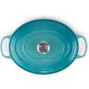 imageLe Creuset Enameled Cast Iron Signature Oval Dutch Oven 675 qt OysterCaribbean